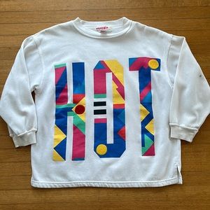 Vintage 80s 90s HOT graphic geometric colorful sweater